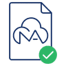 آیکون امضای آنلاین و دیجیتال قرارداد NDA